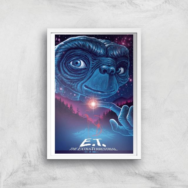 E.T. El Extraterrestre X Ghoulish Póster - A4 - White Frame on Productcaster.