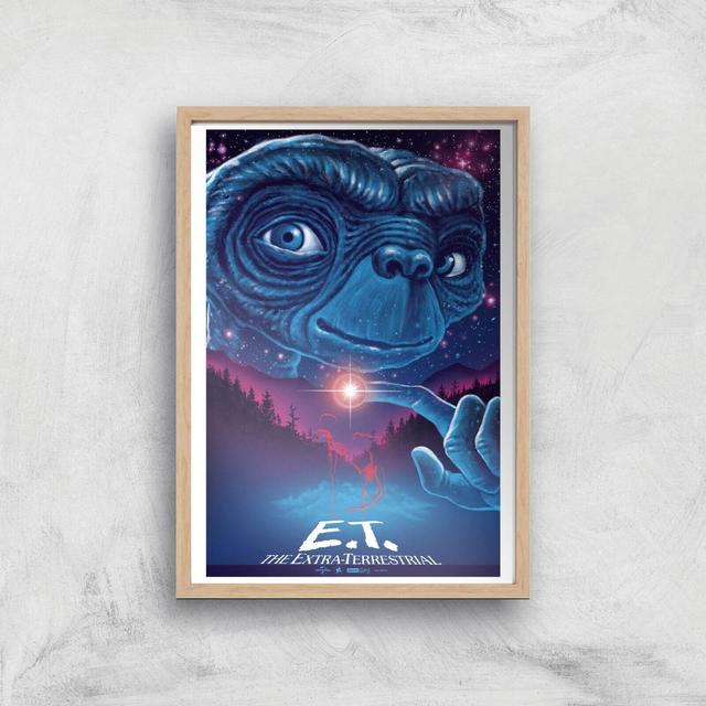 E.T. El Extraterrestre X Ghoulish Póster - A2 - Wooden Frame on Productcaster.