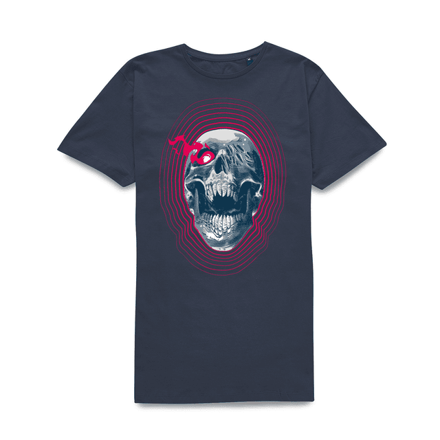 Camiseta unisex Grimmfest 2022 Skull - Azul marino - L - Azul Marino on Productcaster.