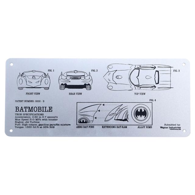 Fanattik Batman Schematic Plate on Productcaster.