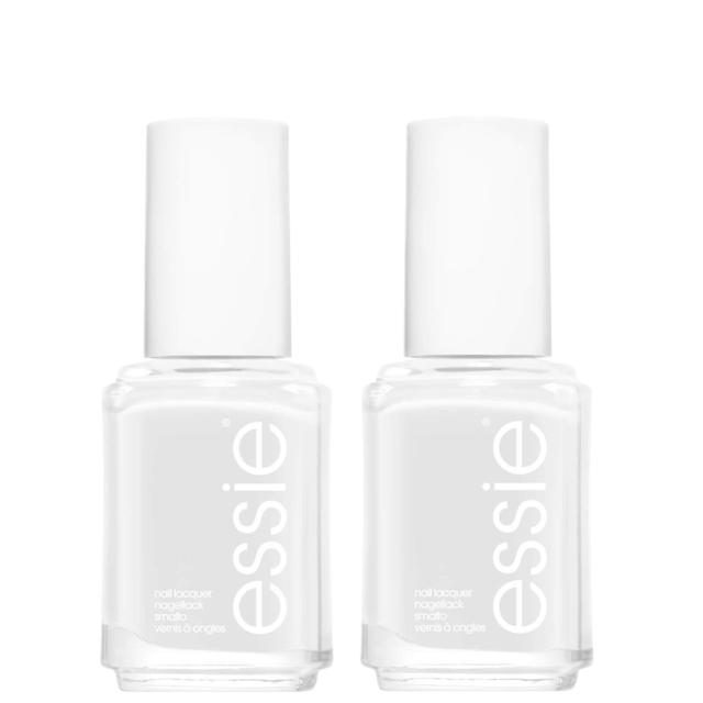 Essie White Nail Polish, Shade Blanc, Duo Set on Productcaster.