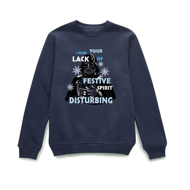 Star Wars Festive Spirit Christmas Jumper - Navy - XL - Navy on Productcaster.