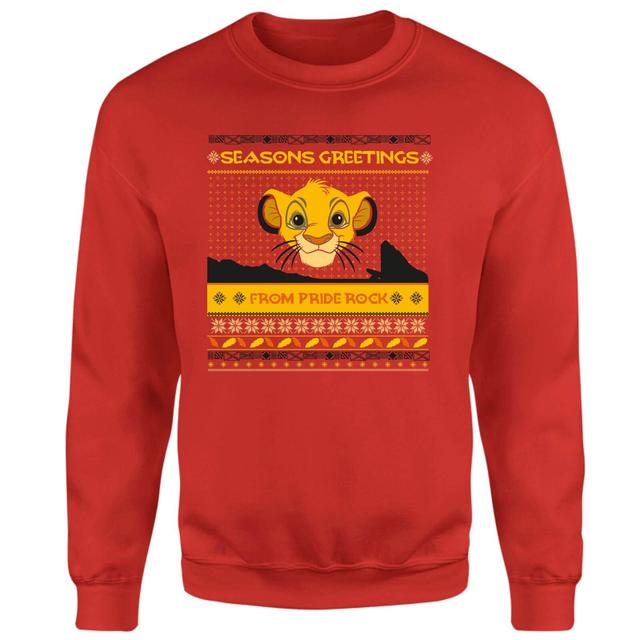 Disney Pride Rock Christmas Jumper - Red - L - Red on Productcaster.