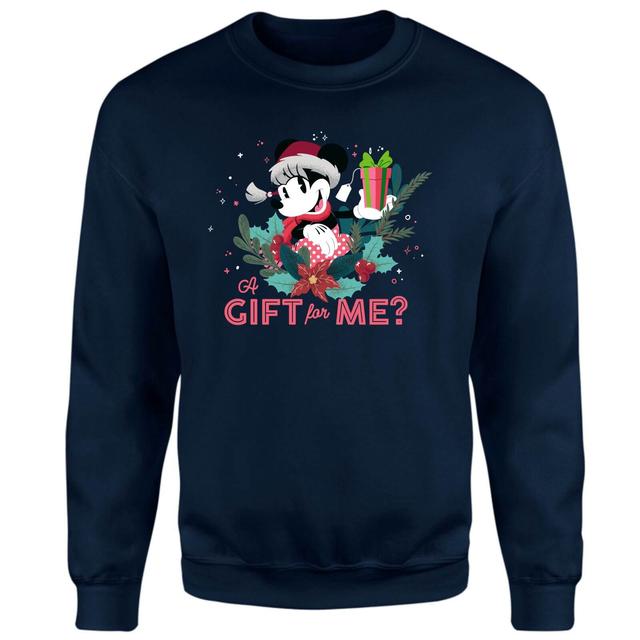 Disney A Gift For Me Weihnachtspullover – Navy - XS - Marineblau on Productcaster.