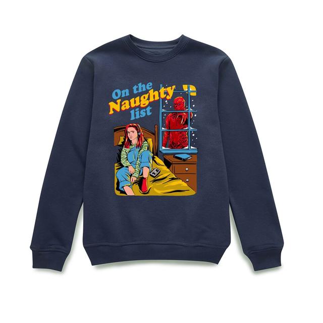 Stranger Things On The Naughty List Christmas Jumper - Navy - XL - Navy on Productcaster.