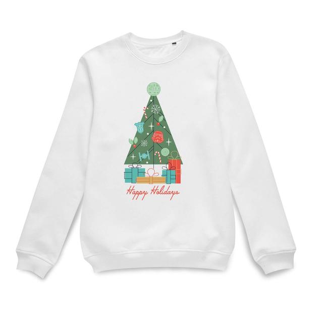 Star Wars Star Wars Christmas Tree Christmas Jumper - White - M - Vit on Productcaster.