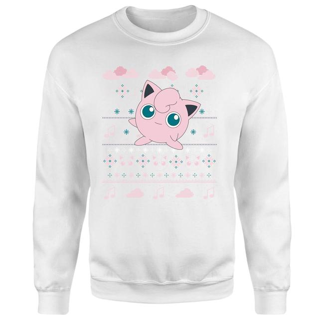 Pokemon Jigglypuff Christmas Christmas Jumper - White - L - White on Productcaster.