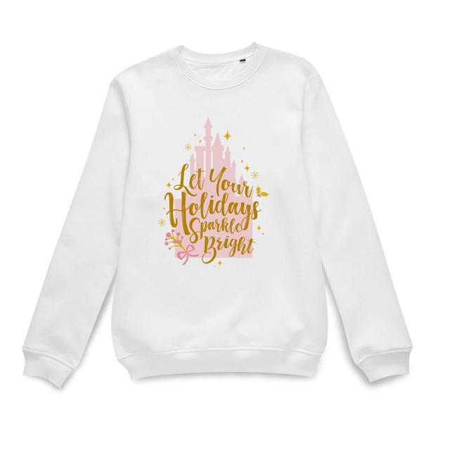 Disney Holiday Sparkle Bright Christmas Jumper - White - S on Productcaster.