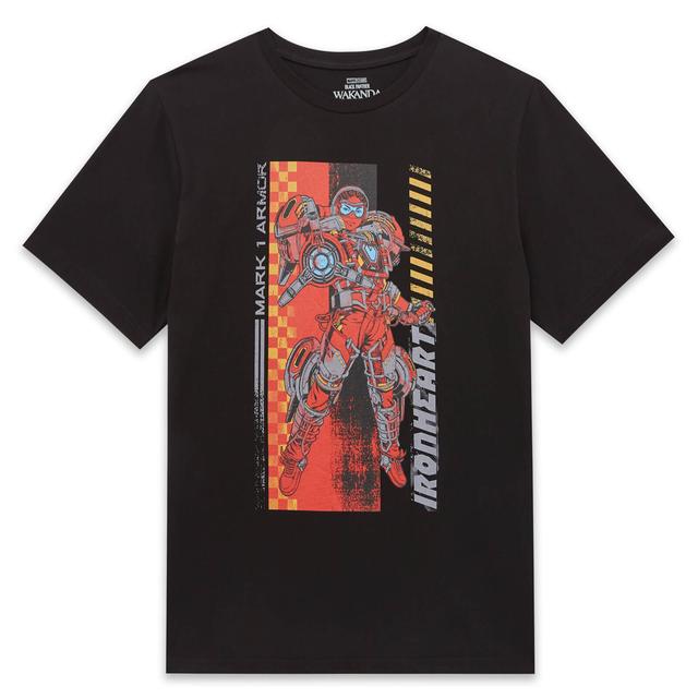 Wakanda Forever Iron Heart Mark 1 Armor Men's T-Shirt - Black - L - Black on Productcaster.