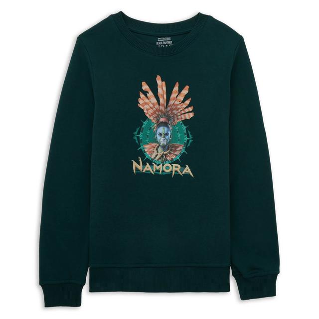 Wakanda Forever Namora Kids' Sweatshirt - Green - 9-10 Years - Green on Productcaster.