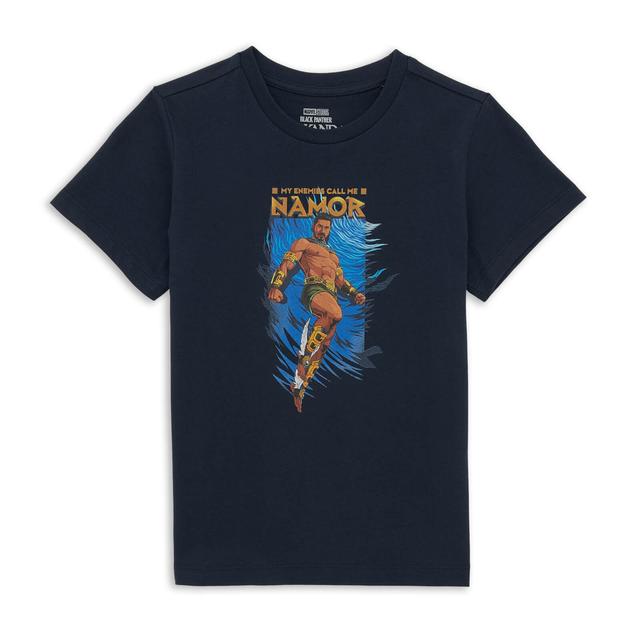 Wakanda Forever Namor Kids' T-Shirt - Navy - 7-8 ans - Navy on Productcaster.