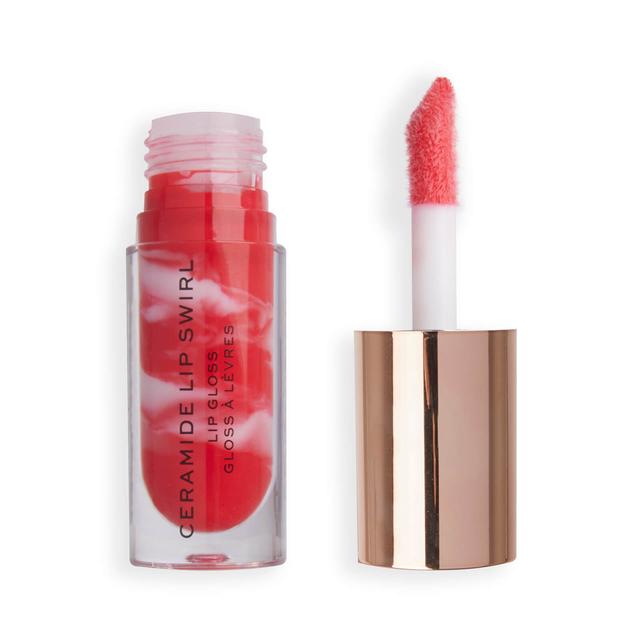 Makeup Revolution Lip Swirl Ceramide Gloss (Various Shades) - Bitten Red on Productcaster.