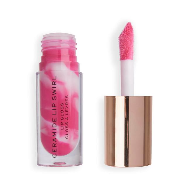 Makeup Revolution Lip Swirl Ceramide Gloss (Various Shades) - Berry Pink on Productcaster.