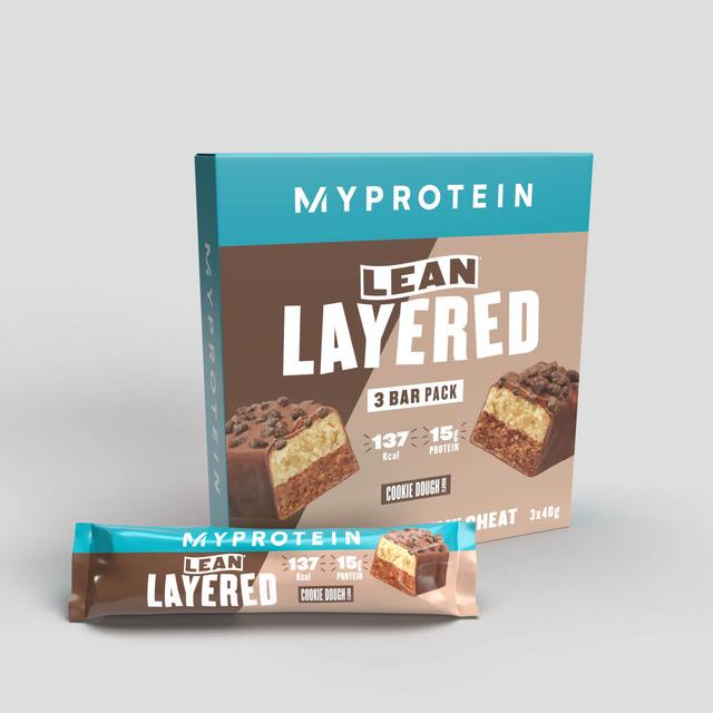 Lean Layered Bar - 3 x 40g - Chocolate and Cookie Dough on Productcaster.