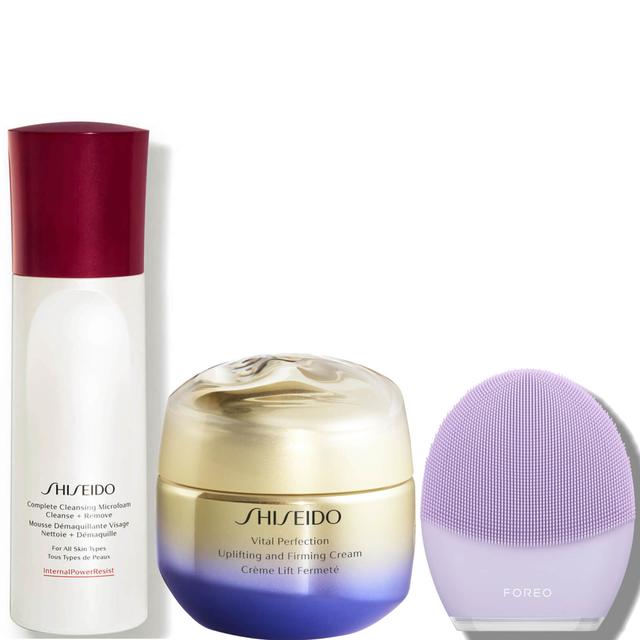 Shiseido Vital Perfection x Foreo Luna 3 Routine on Productcaster.