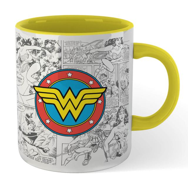 Wonder Woman Comic Mug - Yellow on Productcaster.