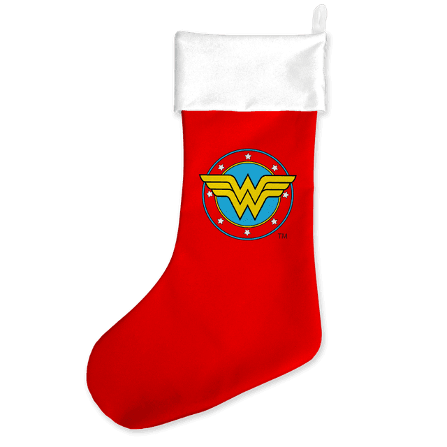 Wonder Woman Comic Logo Christmas Stocking on Productcaster.