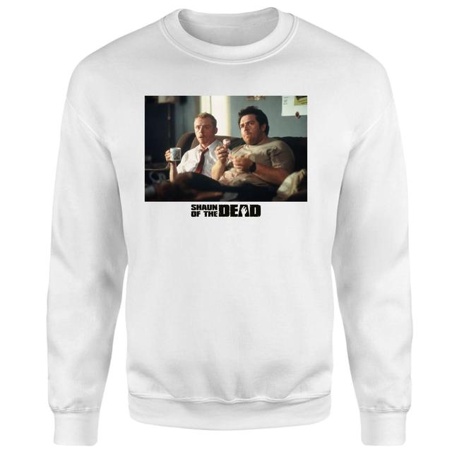 Sudadera Crisis Worsens de Shaun of the Dead - Blanco - XL - Blanco on Productcaster.