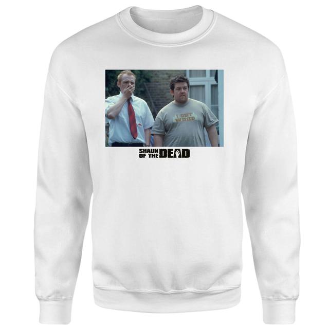 Sudadera con capucha Creo que deberíamos volver al interior de Shaun of the Dead - Blanco - L - Blanco on Productcaster.