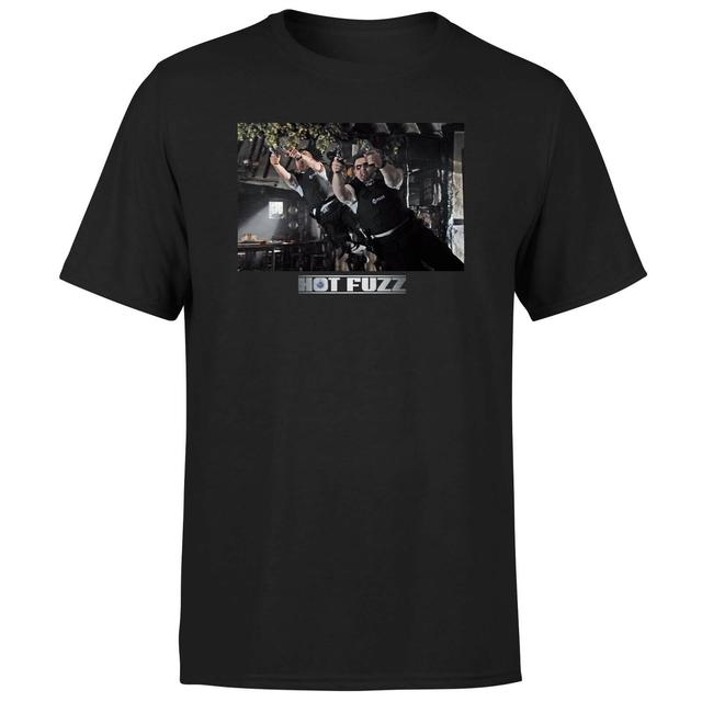 Hot Fuzz Pub Scene Unisex T-Shirt - Black - L - Schwarz on Productcaster.