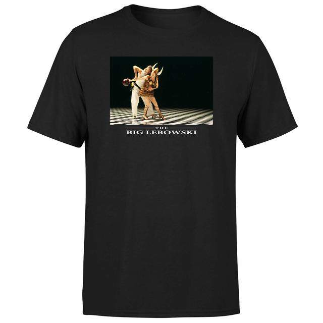 Big Lebowski Bowling Dance Unisex T-Shirt - Black - L - Black on Productcaster.