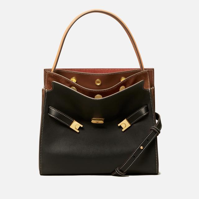 Tory Burch Lee Radziwill Small Double Leather Bag Black on Productcaster.