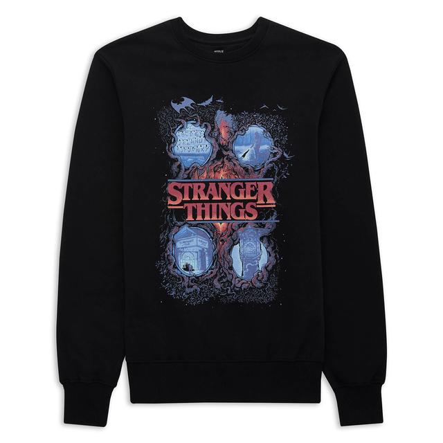 Sudadera Four Seasons de Stranger Things x Alex Hovey - Negro - XXL - Negro on Productcaster.