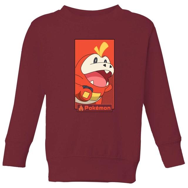 Sudadera para niños Fuecoco de Pokémon - Burdeos - 7-8 años - Burgundy on Productcaster.