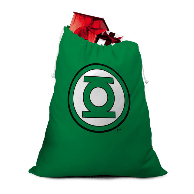 Saco navideño con logotipo de Green Lantern on Productcaster.