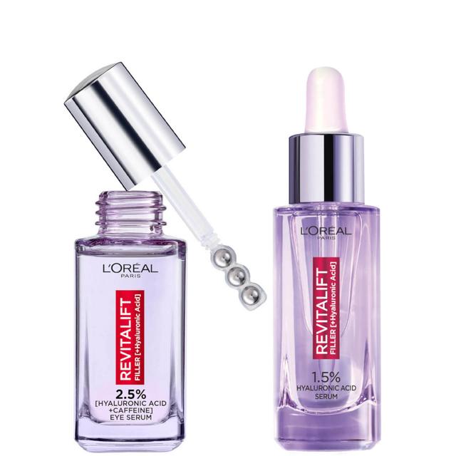 L'Oréal Paris Hydration Heroes Face and Eye Serum Duo with Hyaluronic Acid and Caffeine on Productcaster.