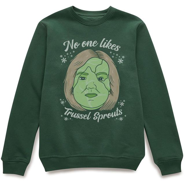 No One Likes A Trussel Sprout Christmas Jumper - Green - XS - Grün on Productcaster.