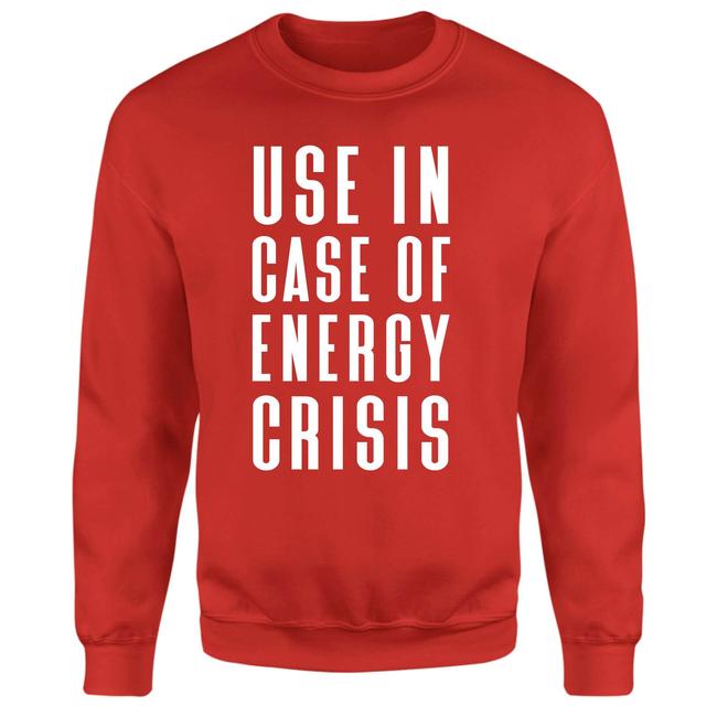 Use In Case Of Energy Crisis Christmas Jumper - Red - S - Rot on Productcaster.