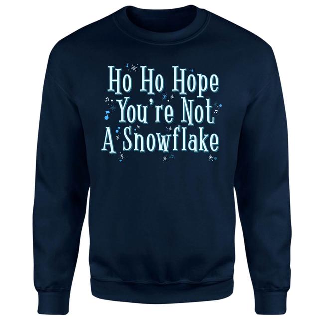 Ho Ho Hope You're Not A Snowflake Christmas Jumper - Navy - L - Marineblau on Productcaster.