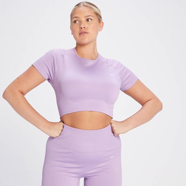 MP Női Tempo Rib Seamless Crop Top - Élénk lila - S on Productcaster.