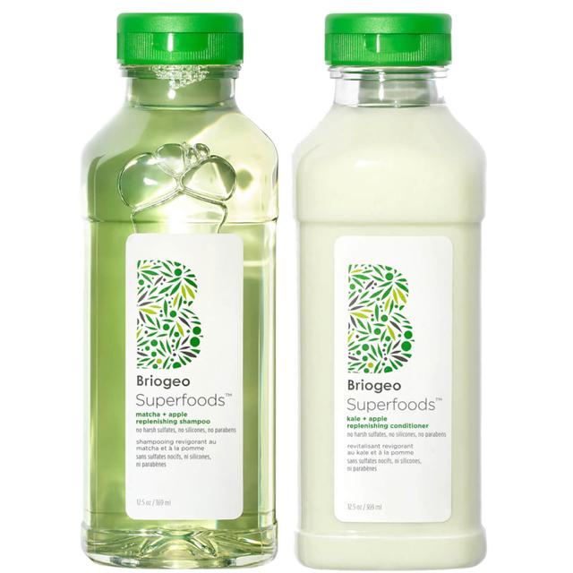 Briogeo Be Gentle Be Kind Superfood Matcha Apple Shampoo and Kale Apple Conditioner Duo on Productcaster.