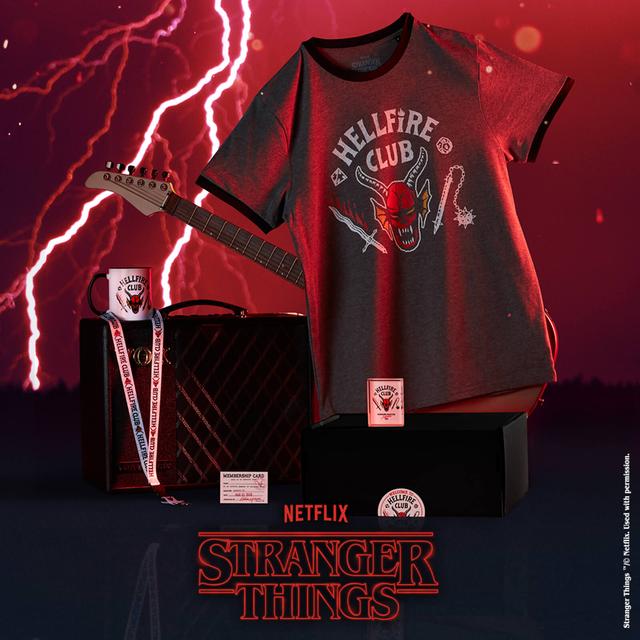 Caja Hellfire de Stranger Things - M - Negro on Productcaster.