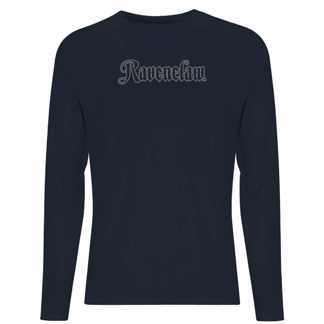 Harry Potter Ravenclaw Script Unisex Long Sleeve T-Shirt - Navy - XL - Navy on Productcaster.