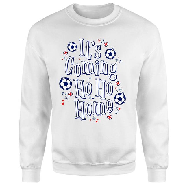 It's Coming Ho Ho Home Sweatshirt - White - XXL - Weiß on Productcaster.