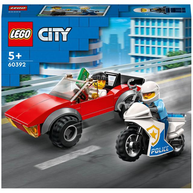 LEGO City: Police Bike Car Chase Set with Toy Motorbike (60392) on Productcaster.