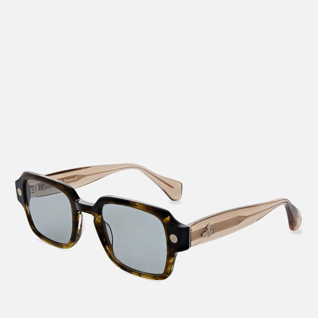 Vivienne Westwood Michael Square-Frame Acetate Sunglasses Brown on Productcaster.