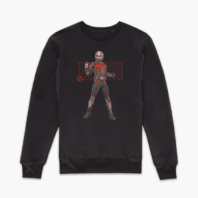 Marvel Ant-Man & The Wasp: Quantumania Ant-man Hex Sweatshirt - Black - S - Black on Productcaster.