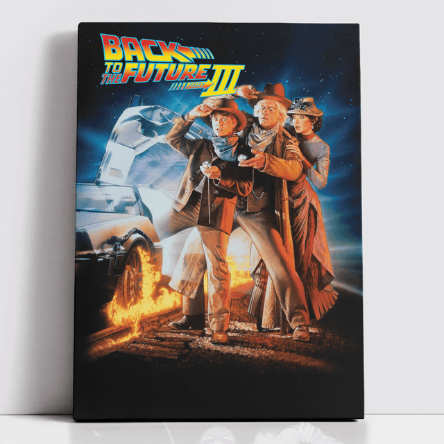 Decorsome x Back To The Future Part Three Classic Poster Rectangular Canvas - 12x18 inch on Productcaster.