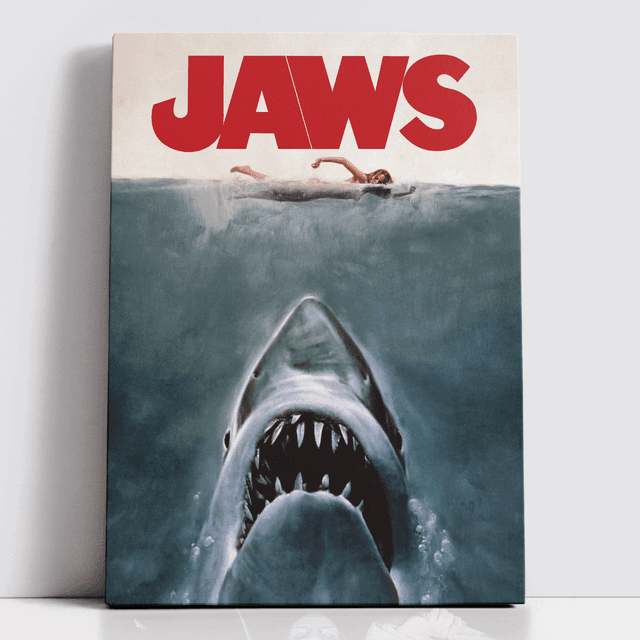 Decorsome x Jaws Classic Poster Rectangular Canvas - 20x30 inch on Productcaster.