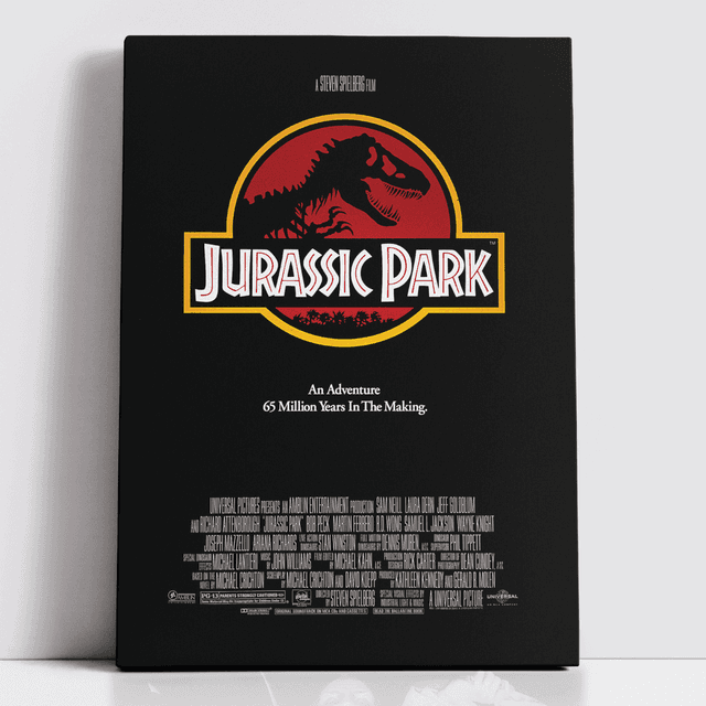 Decorsome x Jurassic Classic Poster Rectangular Canvas - 12x18 inch on Productcaster.