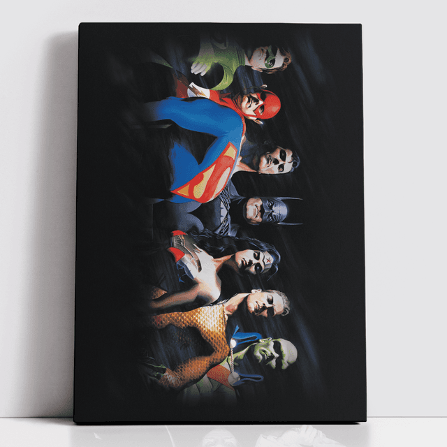 Decorsome x Justice League Core Justice League Rectangular Canvas - 12x18 inch on Productcaster.