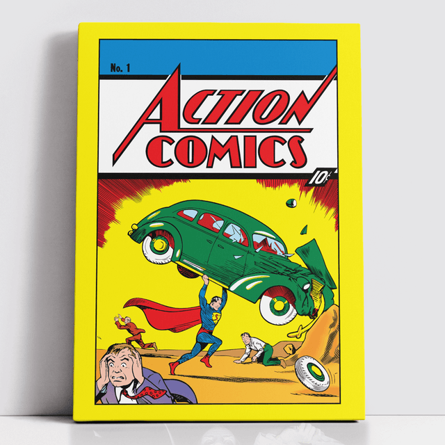 Decorsome x Superman Action Comics No.1 Toile rectangulaire - 20x30 inch on Productcaster.