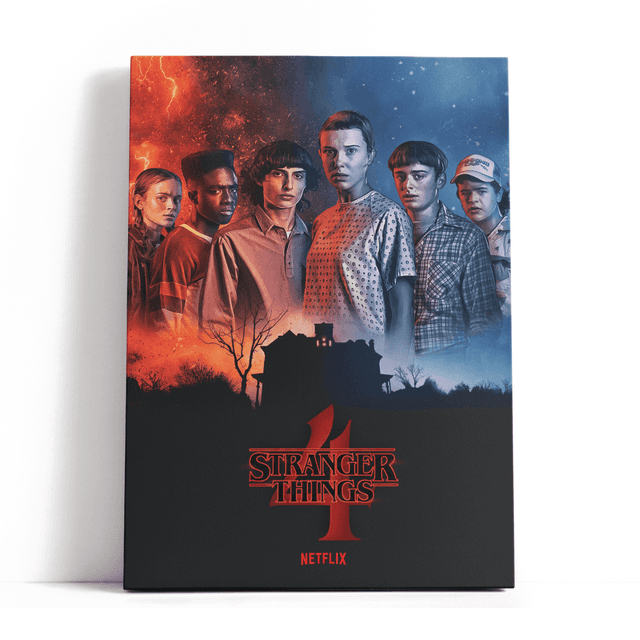 Decorsome x Stranger Things Season 4 Cast Rectangular Canvas - 12x18 inch on Productcaster.