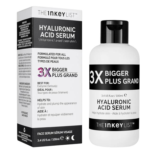 The INKEY List Supersize Hyaluronic Acid Serum 100ml (Worth £26.63) on Productcaster.