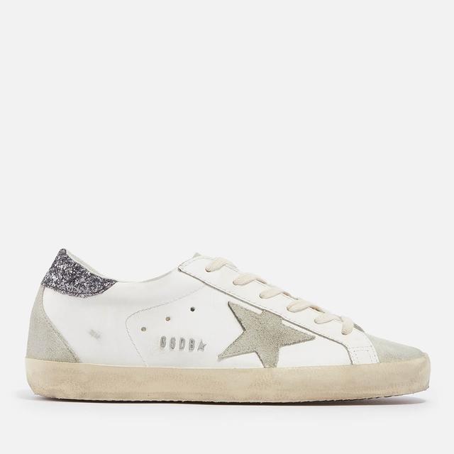 Golden Goose Women's Superstar Glitter Leather and Suede Trainers - UK 3 on Productcaster.