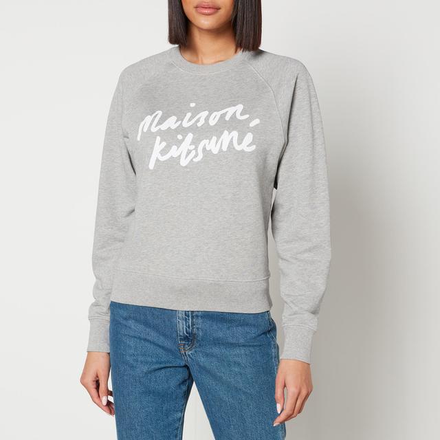 Maison Kitsuné Handwriting Cotton-Jersey Sweatshirt - S on Productcaster.